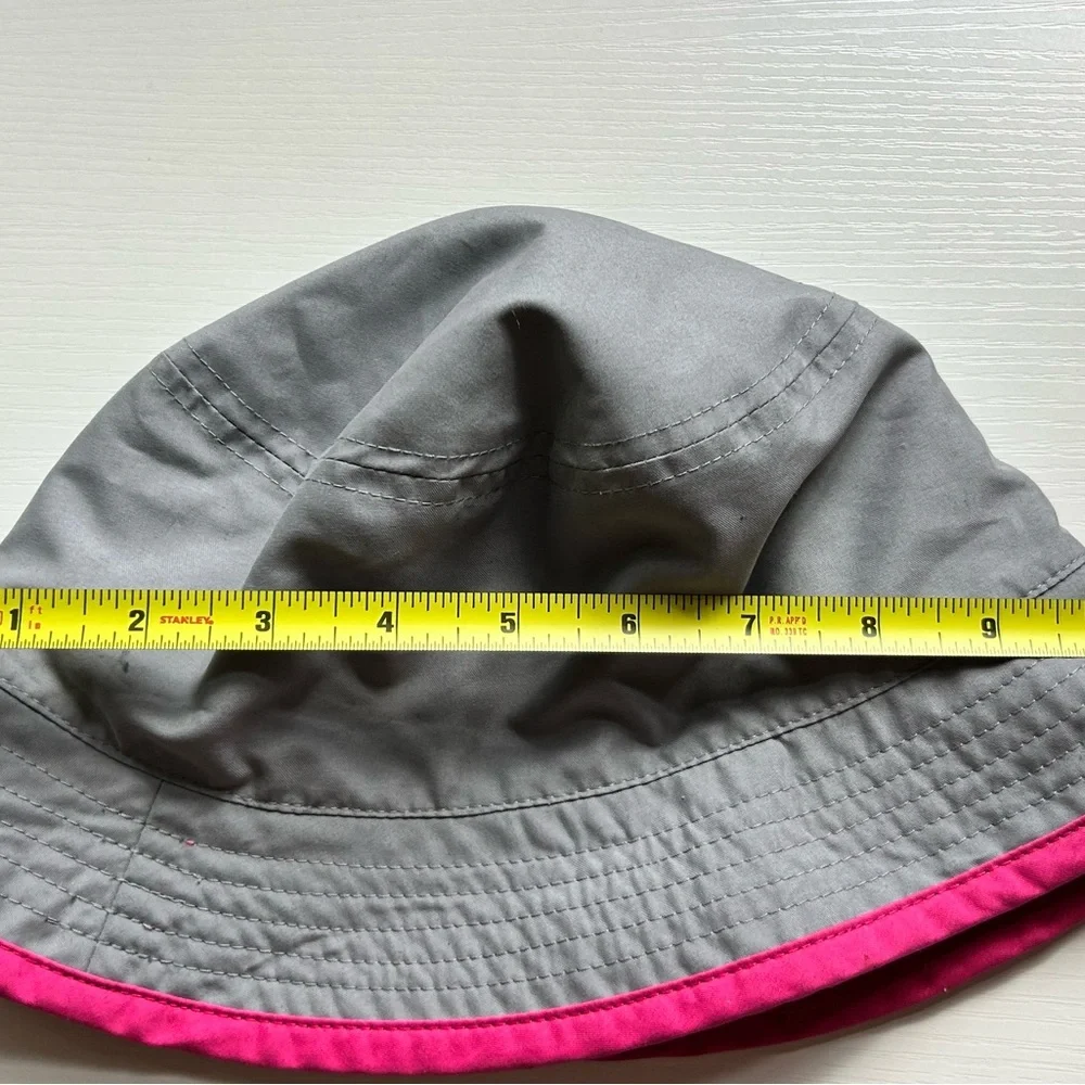 North Face‎ Youth Kids Bucket Sun Hat Gray Pink Girls Logo One Size